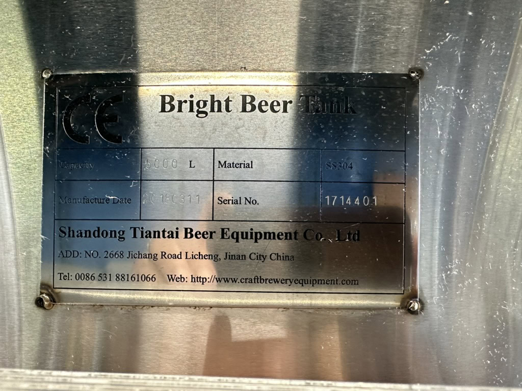 50 hectolitre double insulated brite tank 50 hectolitre double insulated brite tank