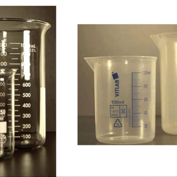 Graduated Beakers with Pouring Spout - Glass/PP