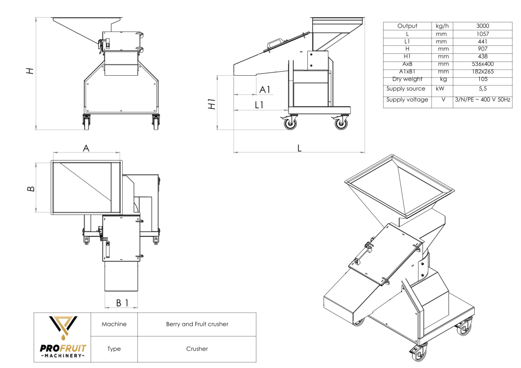 profruit berry and fruit crusher profruit berry and fruit crusher